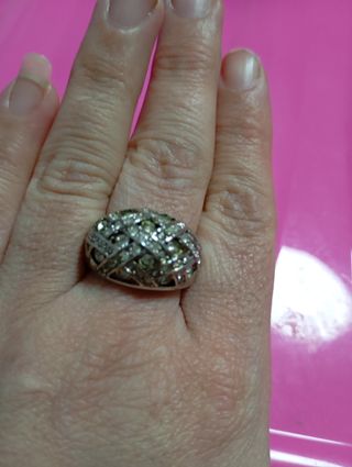 Anillo plata mujer brillante