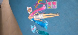 Muñeca Barbie Cabello Arcoiris