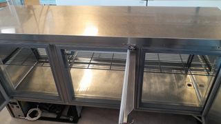 Vitrina refrigerada acero inoxidable