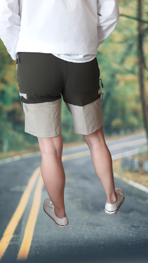 Shorts trekking beige-oliva