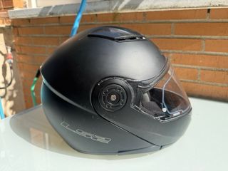 CASCO MOTO LS2 FF370 EASY NEGRO MATE MODULAR