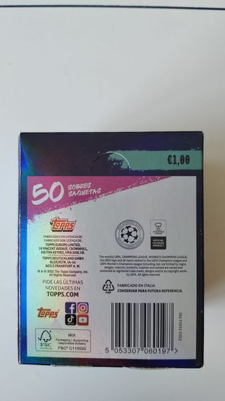 Caja sin abrir de Cromos Champions League 22-23