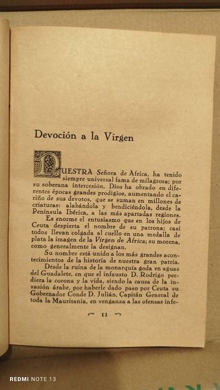 Tradiciones y Milagros de Ntra. Señora de África