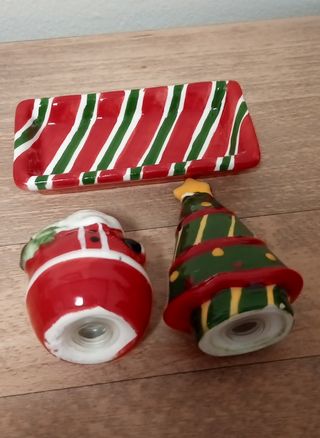Salero y pimentero Navidad 
