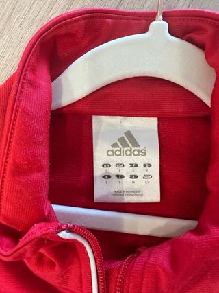Chaqueta Adidas roja y negra - Talla S