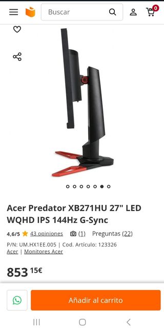 Acer Predator 28" 4k g-sync