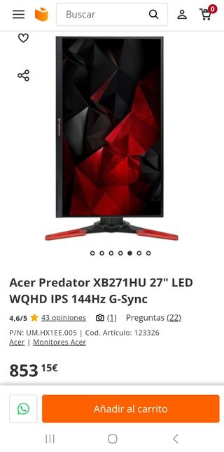 Acer Predator 28" 4k g-sync