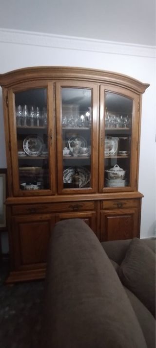 Vitrina caoba maciza