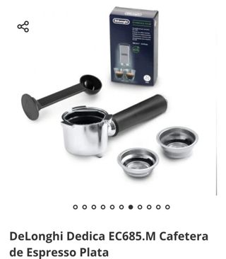 Cafetera DeLonghi Dedica ES685 plata