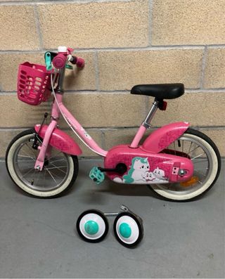 Bicicleta niña BTWIN 14" rosa