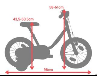 Bicicleta niña BTWIN 14" rosa