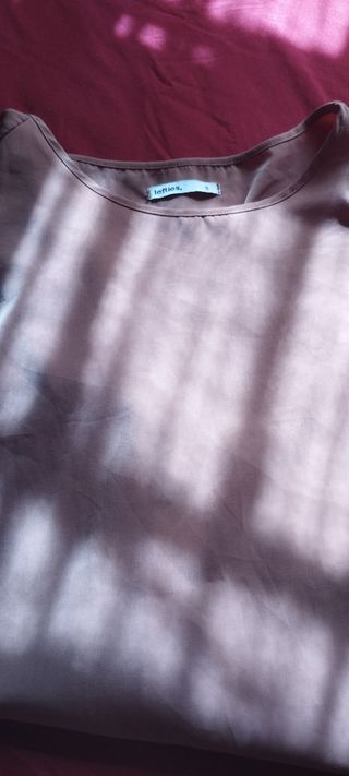 Blusa rosa manga larga