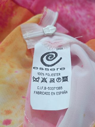 Falda estampada-volantes