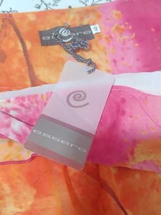 Falda estampada-volantes