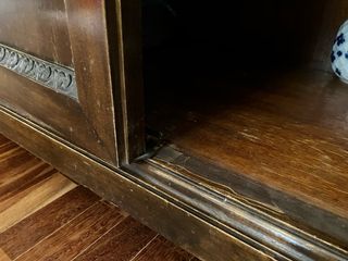 Bufet estilo Louis Philippe caoba y mármol años 40