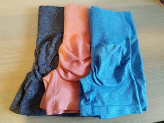 Mallas deportivas S - Azul, Gris, Naranja