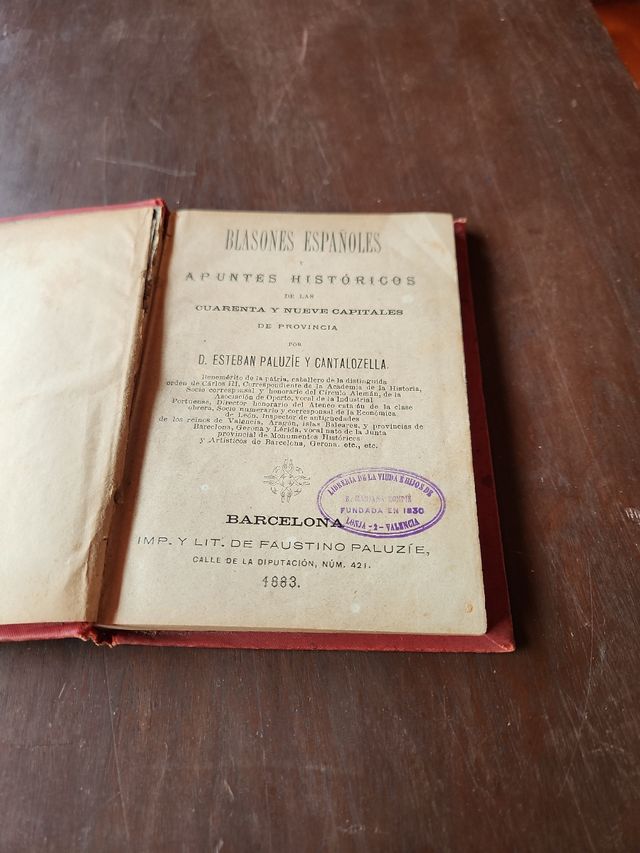 Blasones Españoles - Libro Antiguo