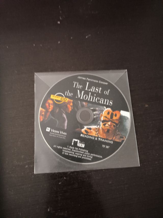 The Last Of The Mohicans. Material Auxiliar