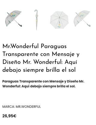 Paraguas transparente Mr. Wonderful