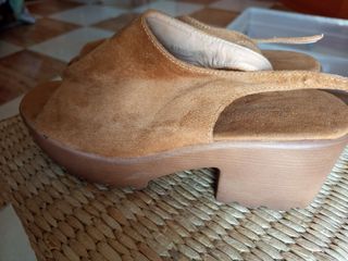 Sandalias plataforma marrón