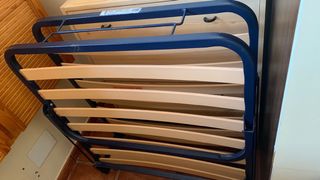 Somier Pikolin plegable, negro y beige