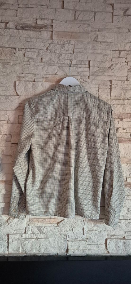 Camisa La Chemise Aveline cuadros beige