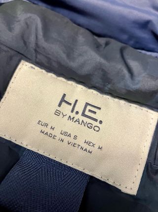 Chaqueta Plumas Azul Mango