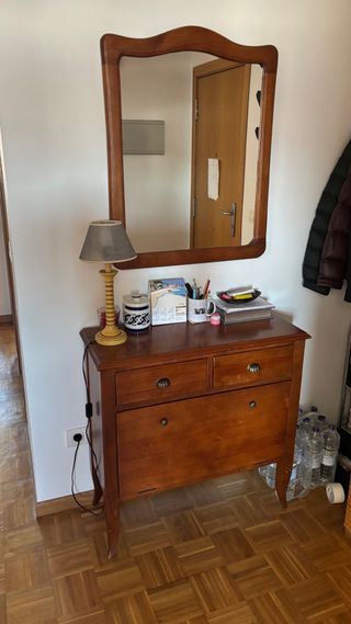 Mueble con espejo - Madera