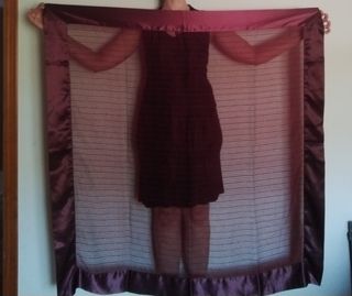 Chal Rojo Vino - Chal de Encaje