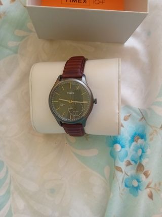 TIMEX IQ+ Reloj Hombre Marrón