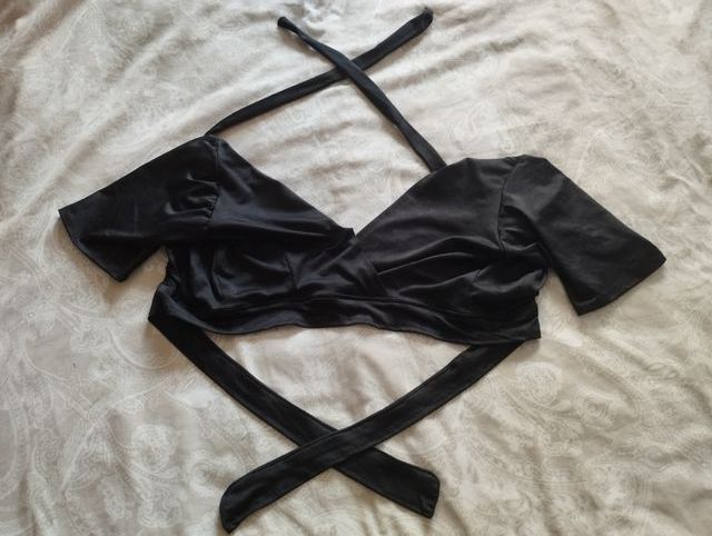 Top danza oriental negro