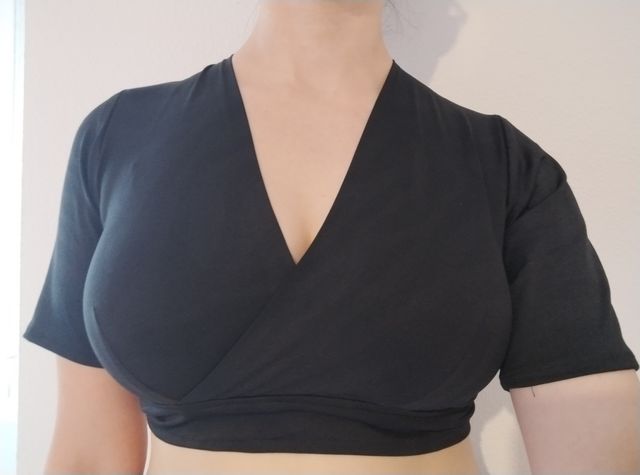 Top danza oriental negro