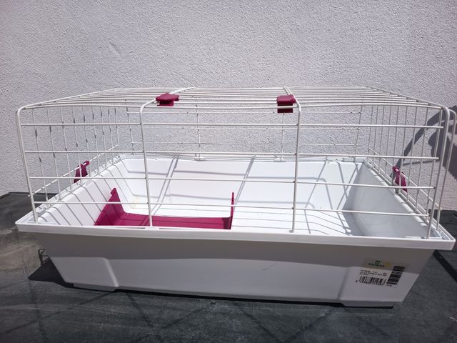 Jaula Conejos - Rosa y Blanca