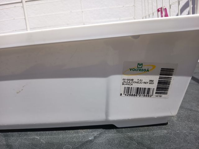 Jaula Conejos - Rosa y Blanca