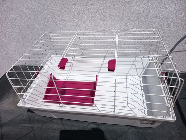 Jaula Conejos - Rosa y Blanca