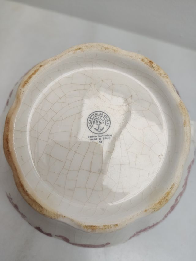 Tetera La Cartuja de Sevilla roja