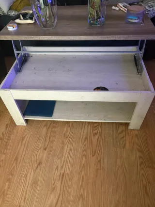 Mesa de centro elevable