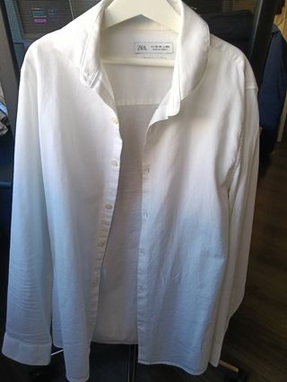 Camisa de zara blanca adolescente 