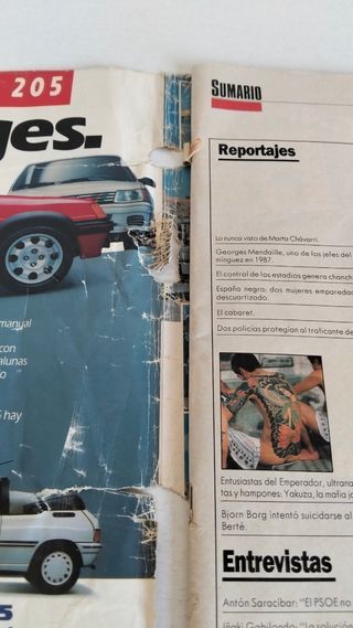 Revista Interviú, Marta Chávarri 13 febrero 1989.