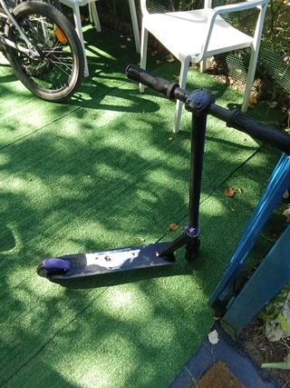 Patinete Infantil Negro-Morado