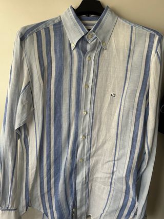 Camicia Etro Uomo a Righe Blu