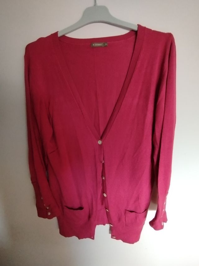 Chaqueta rosa oscuro entretiempo