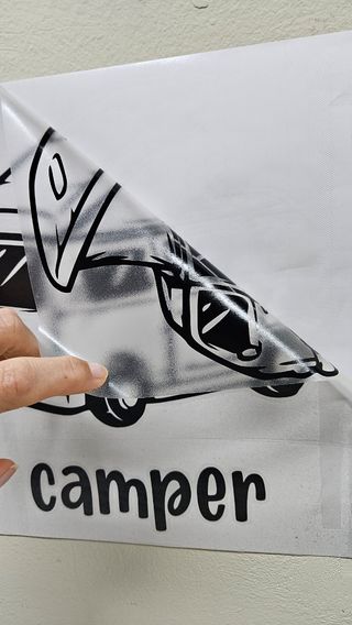 Vinilo Camper - Paz Amor Camper