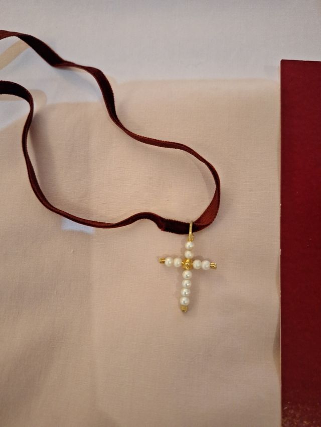 Aderezo alicantino dorado y perlas