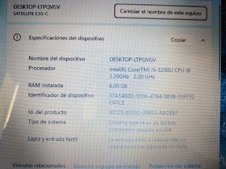 PORTATIL TOSHIBA CORE I5 MODEL C55