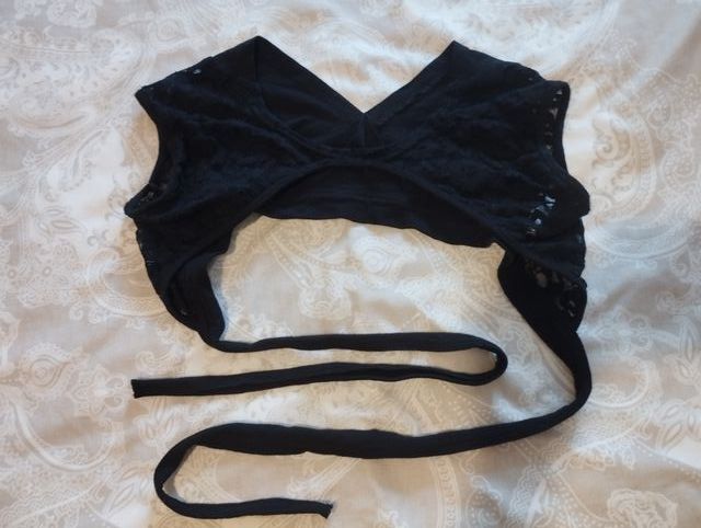 Top danza oriental negro encaje