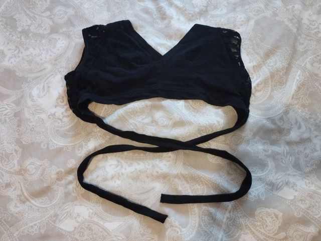 Top danza oriental negro encaje