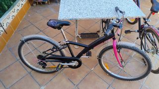 Bicicleta niña BTWIN 20" negra