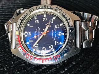 Vostok Amphibia: Reloj Ruso buceo vintage