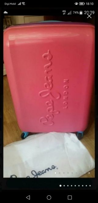 Maleta Pepe Jeans con dos mochilas cuerda a juego